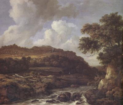 Jacob van Ruisdael A Mountainous Wooded Landscape with a Torrent (nn03) Spain oil painting art